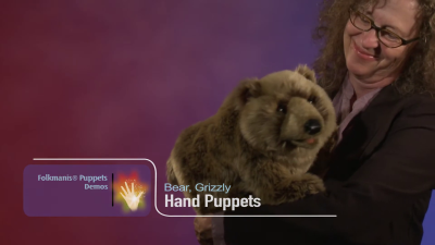 Folkmanis Grizzly Bear Hand Puppet Demo
