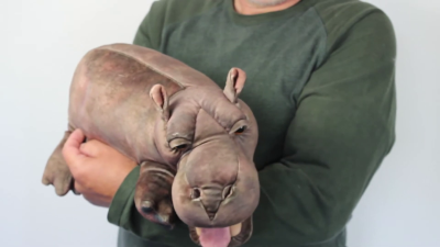Folkmanis Baby Hippo Hand Puppet Demo 2