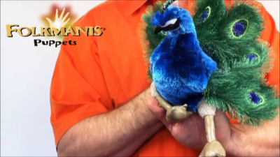 Folkmanis Small Peacock Hand Puppet Demo 2