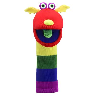 Monster sock hand puppet Sunny with sound - Puppet Company