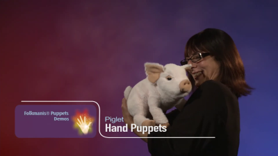 Folkmanis Piglet Hand Puppet Demo